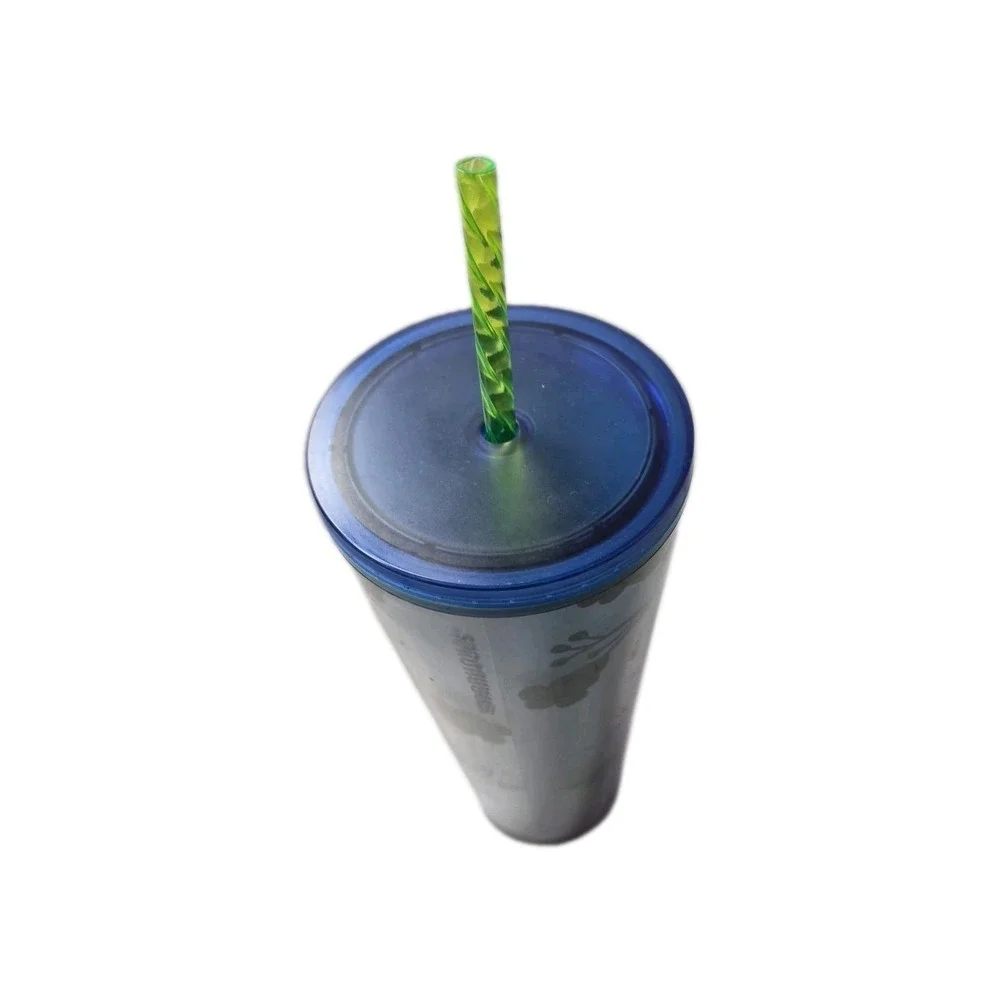 Starbucks Berry‎ Corsage Blue Venti Travel Cold Cup Tumbler 2022 Sparkle Coffee